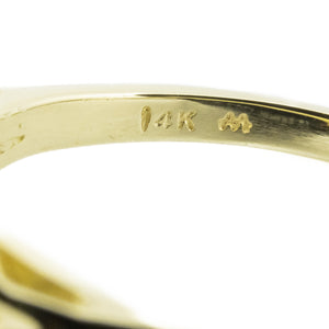 Fashion Pearl Gold Ring in 14K Yellow Gold - Size 9