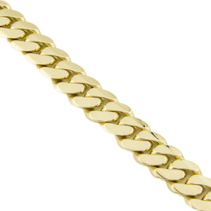 17mm Wide Solid Cuban Link 8.75" Bracelet in 10K Yellow Gold - 152.9 grams