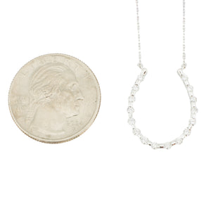 0.50ctw Diamond Accented Horseshoe 18" Necklace in 14K White Gold