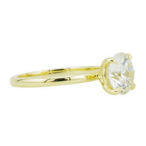 IGI 2.01ct Round Brilliant G/VS2 Diamond Solitaire Engagement Ring in 14K Yellow Gold - Size 6.75