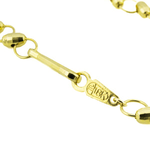 4.5mm Wide Fashion Chain Necklace 17" in 18K Yellow Gold - 10.5g