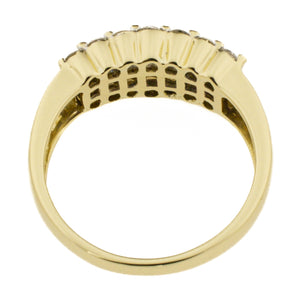 1.22ctw Multi Diamond Wedding Band Ring in 14K Yellow Gold Size 7.5