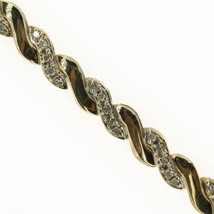 1.00ctw Multi Diamond 7" Tennis Bracelet in 14K Yeallow Gold