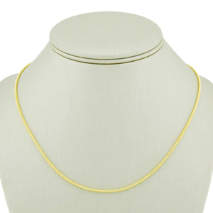 2.8mm Wide Mesh 16" Necklace in 14K Yellow Gold - 3.9 Grams