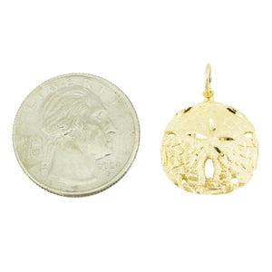 Sand Dollar Pendant in 14K Yellow Gold - 3 Grams