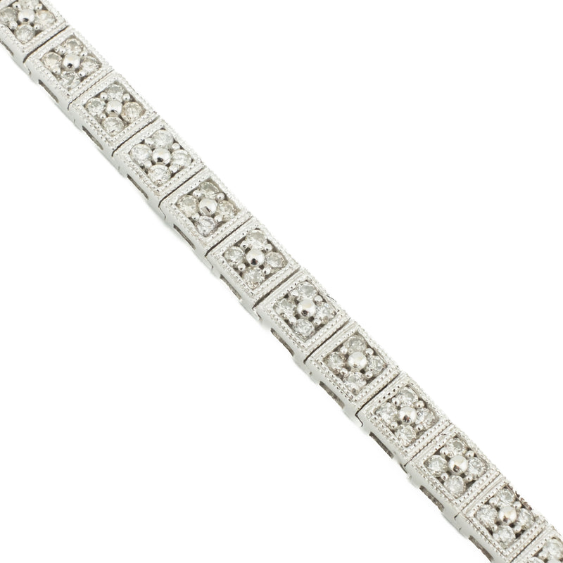 4.00ctw Round Diamond 7" Tennis Bracelet in 14K White Gold