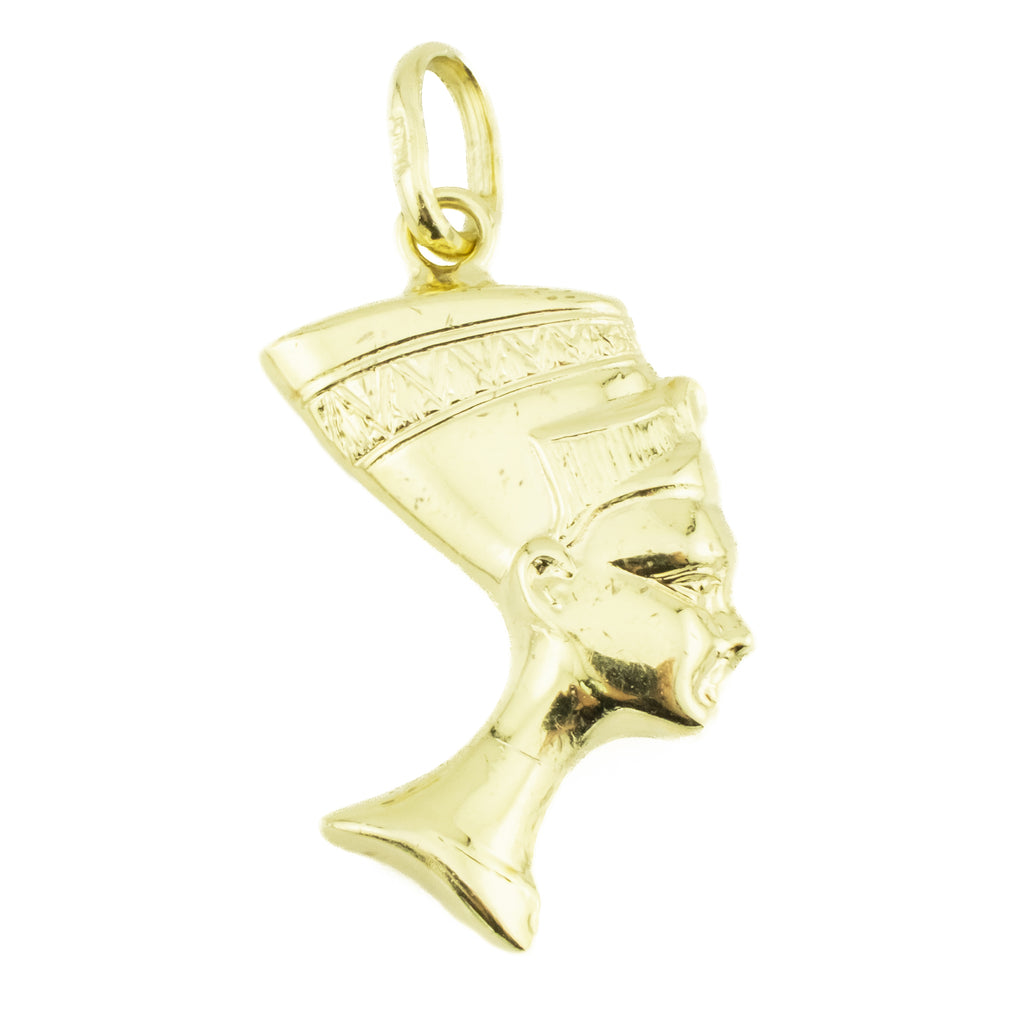 Nefertiti Pendant in 14K Yellow Gold 2.2 Grams