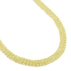 10mm Wide Multi-Strand Rope 18" Necklace in 14K Yellow Gold - 15.3 Grams