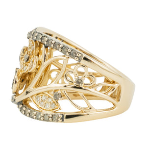 Le Vian 0.60ctw Chocolate Diamond Accented Fashion Ring in 14K Rose Gold - Size 7