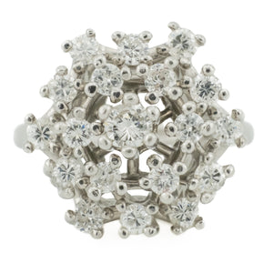 1.00ctw Diamond Fashion Ring in 14K White Gold - Size 5.25