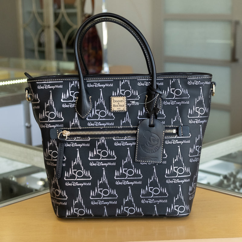 Walt Disney World 50th Anniversary Leather Dooney & Bourke Tote Bag