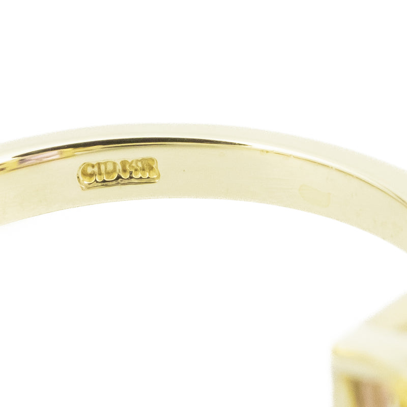 5.00ctw Emerald Cut Amethyst & Accented Gemstone Ring in 14K Yellow Gold - Size 6