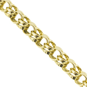 7mm Wide Fashion Gold Chain 7.75" Bracelet in 14K Yellow Gold - 33.9 grams