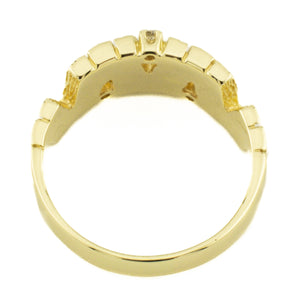 Diamond Gold Ring in 14K Yellow Gold -Size 11.25