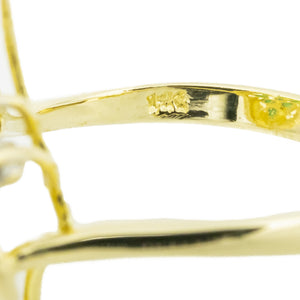 0.65ctw Emerald & Diamond Accented Gemstone Ring in 14K Yellow Gold - Size 7