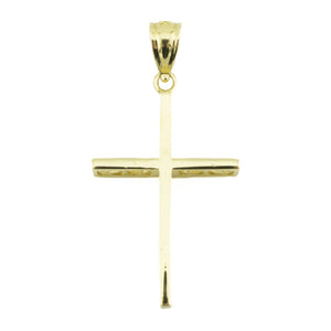 Gold Cross Pendant in 14K Yellow Gold - 1.9 Grams