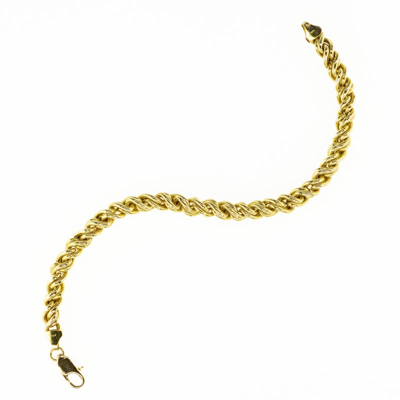 6mm Fancy Fashion Bracelet 7.5" in 14K Yellow Gold