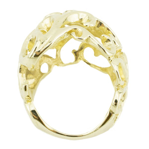 Ladies Fashion Gold Ring in 14K Yellow Gold - Size7.5