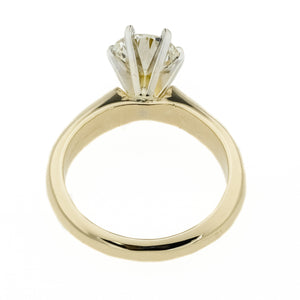 1.25ctw European Cut Diamond Solitaire Engagement Ring in 14K Yellow Gold Size 5.5