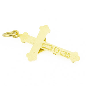 Gold Cross Pendant in 21K Yellow Gold - 3.1 Grams