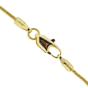 0.95mm Wide Snake Link 16" Chain in 14K Yellow Gold