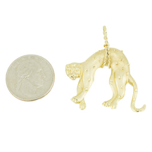 Gold Jaguar Pendant in 14K Yellow Gold - 8.3 Grams