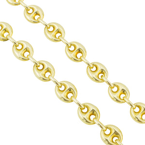 7mm Wide Gucci Link 18" Chain in 14K Yellow Gold - 17.2 Grams
