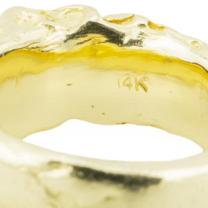 0.80ctw European Cut Solitaire Diamond Ring in 14K Yellow Gold - Size 4.5