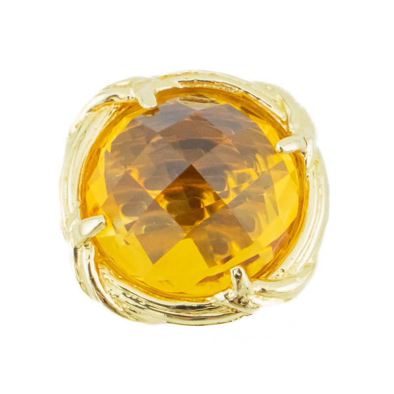 Peter Thomas Roth 2.6ctw Citrine Pendant in 18K Yellow Gold on 18" Cable Chain in 18K Yellow Gold