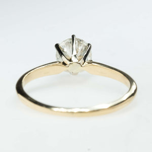 1.03ct Round SI1/J Diamond Solitaire Engagement Ring in 14K Yellow Gold