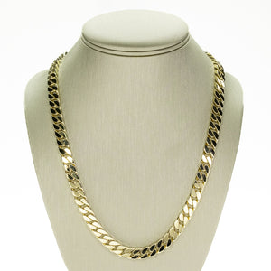 8.4mm Curb 20" Chain in 14K Yellow Gold 112.7G