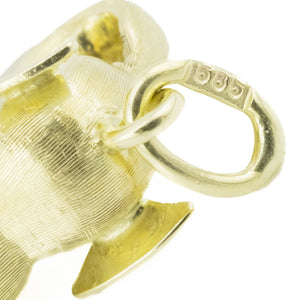 Gold Elephant Pendant in 14K Yellow Gold - 7 Grams