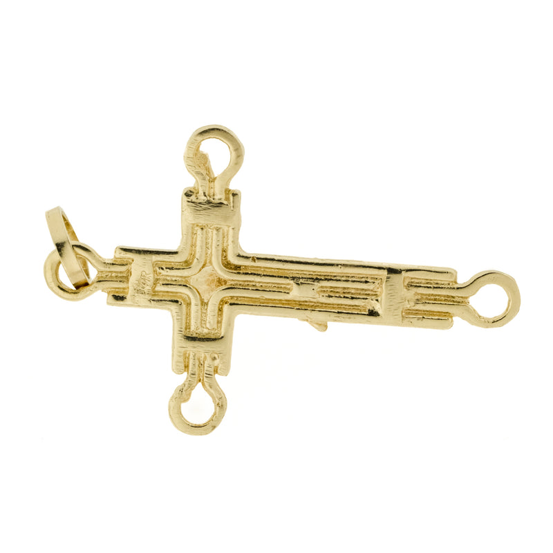 Gold Cross Pendant in 14K Yellow Gold - 6.1 Grams