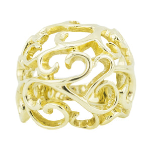 Ladies Fashion Gold Ring in 14K Yellow Gold - Size7.5