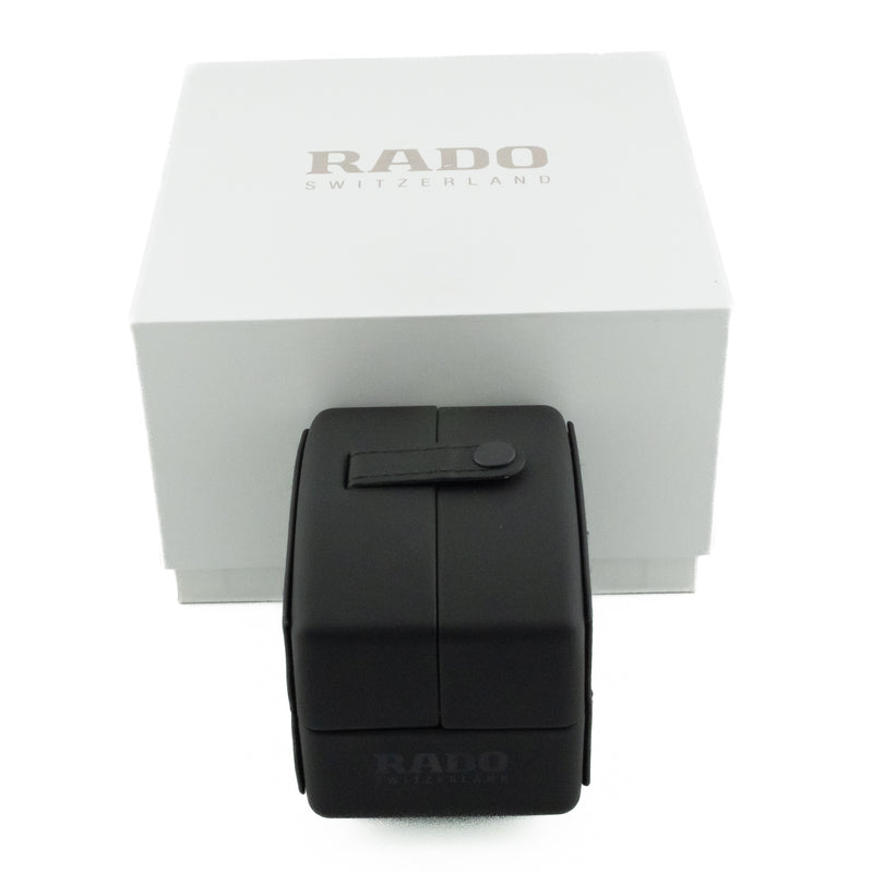 Rado The Original Quartz Black Dial Ladies Watch R12306313 - Yellow Gold Tone