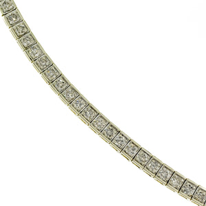 5.00ctw Multi Diamond 7" Tennis Bracelet in 10K Two Tone Gold