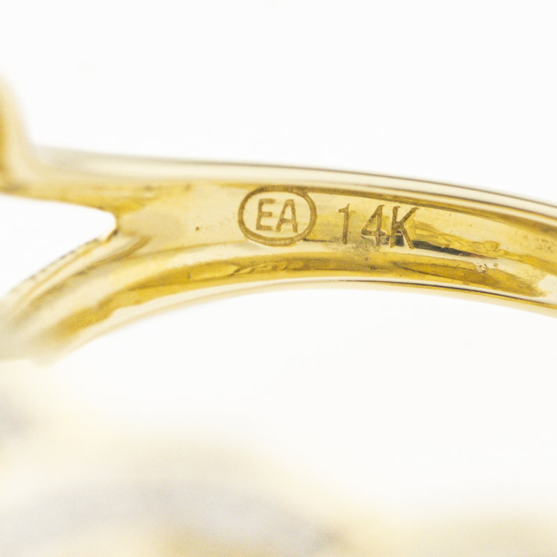 0.97ctw Diamond Fashion Ring in 14K Yellow Gold - Size 8