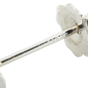 0.75ctw Round Diamond Solitaire Bezel Set Stud Earrings in 14K White Gold