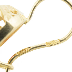 0.50ctw Lab Pink Sapphire Solitaire Gemstone Earrings in 14K Yellow Gold