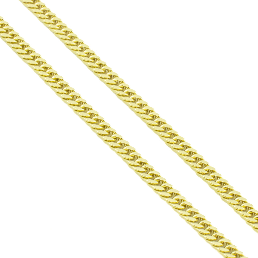 3mm Wide Curb 20" Chain in 18K Yellow Gold -15.1 Grams