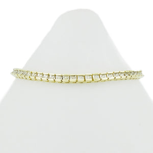 1.00ctw Round Brilliant Diamond 7.25" Tennis Bracelet in 10K Yellow Gold
