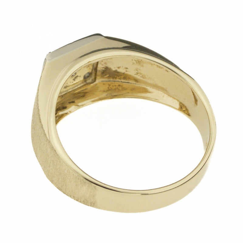 0.58ctw Gent's Diamond Ring in 14K Yellow Gold - Size 10.50