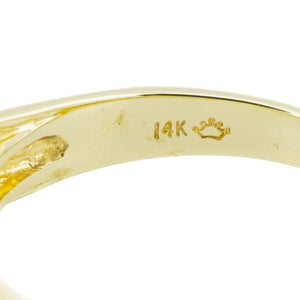0.45ctw Emerald Solitaire Gemstone Ring in 14K Yellow Gold - Size 8