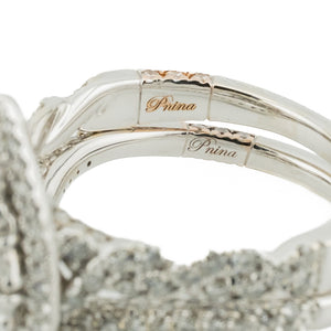 0.50tw Pear Diamond w/ 1.5ctw Diamond Accented Bridal Wedding Set in 14K White Gold - Size 7