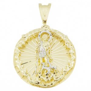 Gold Saint Lazaro Pendant in 10K Yellow Gold - 52 grams