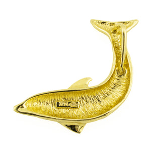 Dolphin Gold Pendant in 14K Yellow Gold - 2.6 Grams