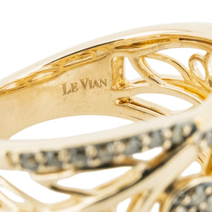 Le Vian 0.60ctw Chocolate Diamond Accented Fashion Ring in 14K Rose Gold - Size 7