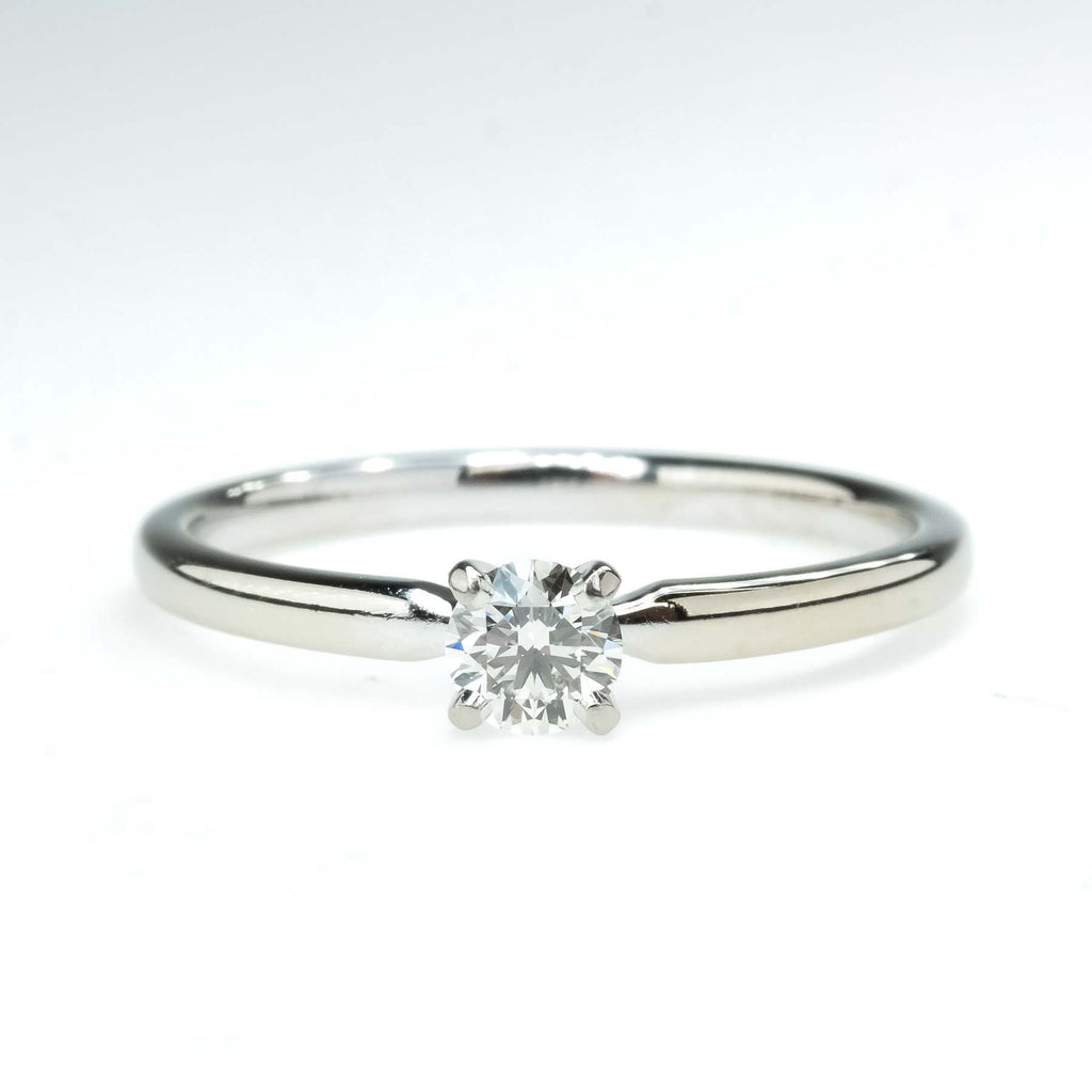 GIA 0.25ct Round Diamond IF/J Solitaire Engagement Ring in 14K White Gold