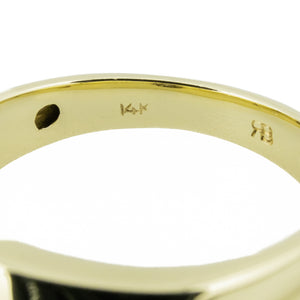 0.25ctw Round Diamond Men's Wedding Band Ring in 14K Yellow Gold - Size 8.75