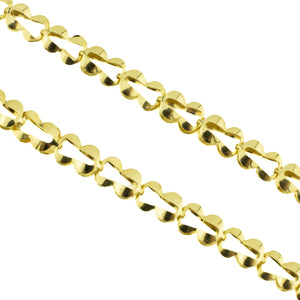 5mm Wide Fashion Chain Necklace 16" in 18K Yellow Gold - 9.5g